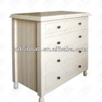 White modern wood bedroom cabinet-CER5DR