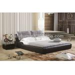 SP107 beauty fabric bed with movable bedhead for hotel bed