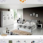 Melamine veneer modern furniture bedroom sets 803#