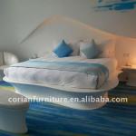 Corian designed made luxury Hotel bedroom furniture-YT-005