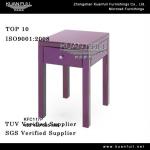 Purple Glass End table