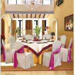 banquet hall table cloth/round table and chair covers/table cover