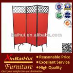 Movable Metal Frame Room Divider Folding Screen