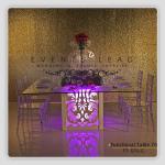 led lighted wedding table