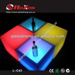 2013 hot sale plastic rechargeable led cube furniture (L-C43)-L-C43