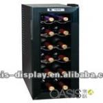 Portable modern solid wood red wine cabinet