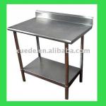stainless steel side table with rear splash-XDTS-3072-E