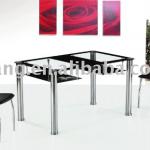 2012 hot sell glass dining table for home