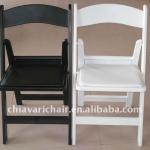 BLACK RESIN FOLDING CHAIR