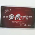 printed adhesive carpet label-