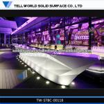 2014 Hot sale high gloss bar counter with lights commercial bar counter for sale