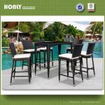 Outdoor rattan bar furniture