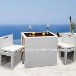 Beautiful White Rattan Bar Table Chairs New Design!!