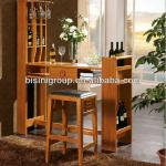 Bisini Simple and natural style wooden bar cpunter,home bar counter