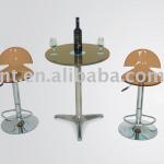 Modern tempered glass bar table