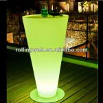 Polyethylene illuminated bar interactive led table-led furniture