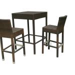 Coral Rattan 2 person Bar table and chair sets furniture design