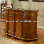 Bisini Simple and natural style wooden bar counter,home bar counter