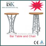 2014 New Design High Quality Aluminum Long Narrow Bar Tables for Sale