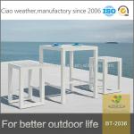 2014 newest high quality bistro chair leisure wooden outdoor furniture bar table set