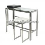 BT-013 Modern stainless steel bar furniture set for sale-BT-013