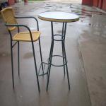 Rattan Bar/Bistro Table Set Furniture