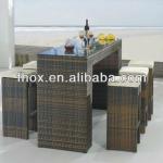 Wicker bar table/wicker bar chair and table set/wicker bar stool