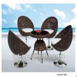 Stylish Design Rattan Wicker Bar Furniture Bar Swivel Chairs