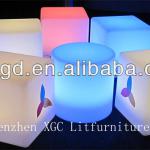 Glowing colorful 3d led lounge cube/led bar chair furniture/led nightclub stool PL07 CE UL ROHS