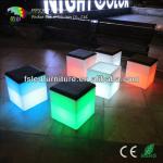 Polyethylene glow LED cube with cushion