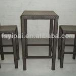 Wicker Rattan Aluminium Bar Pub furniture Table Chairs