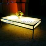 2014 new product Modern Led restaurant table with 16 color-123*68*76
