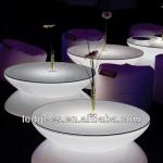 16 Colored table and chairs, illuminated led furniture,led plastic led bar tables cheap