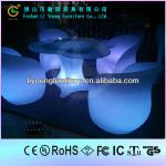 modern furniture LED lighting dining table and chairs LGL55 set