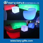 LED remote controller color changing long sofa,LED lounge chair