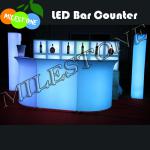 modern led bar counter with lights