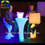 led glow cube stool