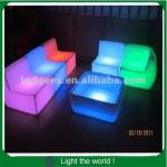 Led glow bar table chairs/outdoor led glowing table