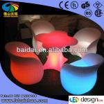 Restaurant Glowing morden plastic LED furniture