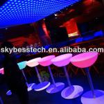 Polyethylene illuminated bar interactive led table