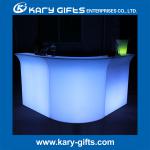 waterproof glowing PE wine table led bar counter