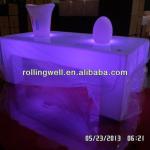 Glowing led bar table/ Modern bar table sets/ illuminated outdoor furniture