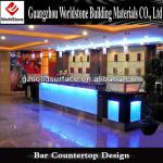 beauty translucent led bar counter for commerce