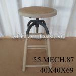 french antique metal industrial bar stools