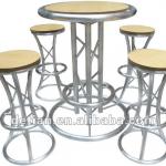 Aluminium truss bar table and bar chair,bar stools from Shanghai-DT001035