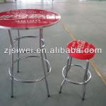 PVC material 80cm top any logo can use new design bar table-SW-T1