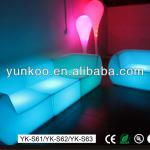 LED furniture with16 colors changing use in beach and plaza-YK-S62