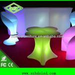 Modern illuminated bar counter and table with led light