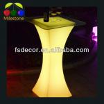 rechargeable square cocktail table/ led cocktail table