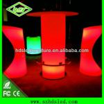 outdoor high bar table of commercial led furniture